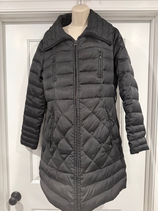 Laundry By Shelli Segal Jackets & Blazers - Laundry By Shelli Segal Women's Quilted Long Puffer Coat in Charcoal